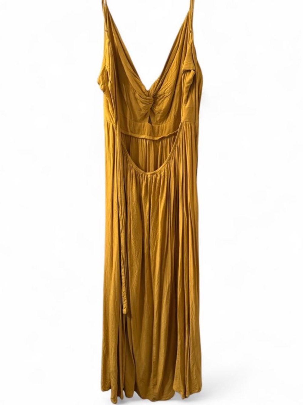 Cupshe Yellow Twist-Front Maxi Dress - Picture 3 of 6